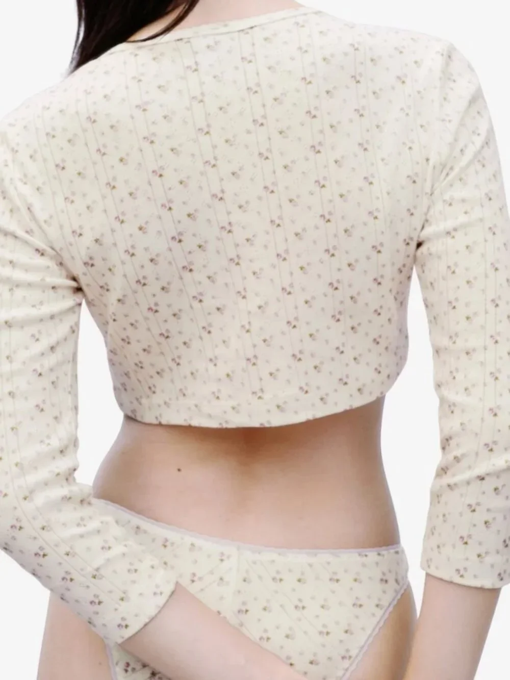 Cou Cou Intimates - English Rose - Cropped Cardi - Medium - Like New! - Picture 3 of 11